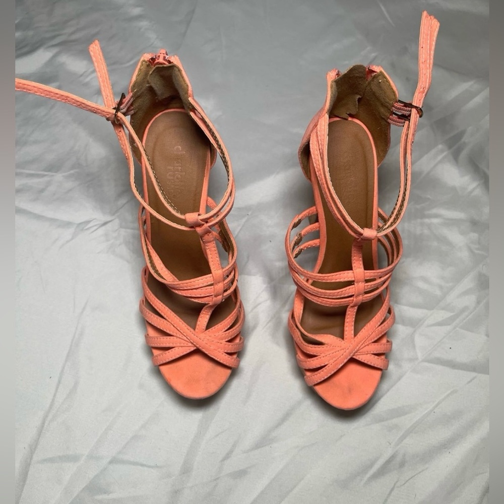 Charlotte Russe peach heels - Picture 4 of 4